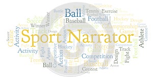 Sport Narrator word cloud.