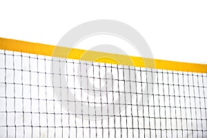 Sport net on white background. Volleyball net