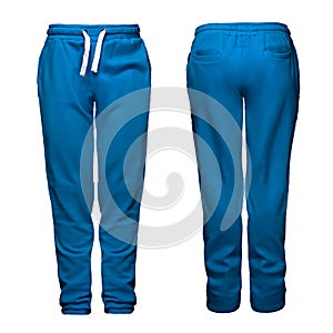 Sport pants, blue photo