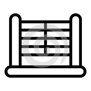 Sport ring icon outline vector. Boxing fight