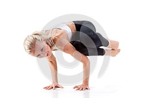 Sport Series: yoga. Sideways Crow Posture