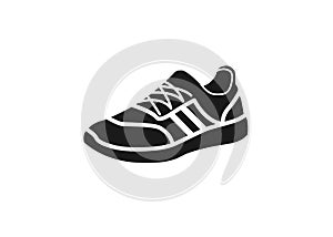 Sport shoe icon silhouette