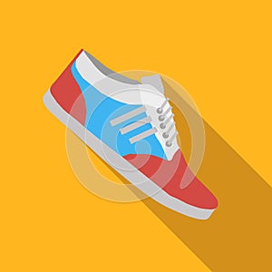 Sport shoes flat icon