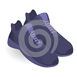 Sport shoes icon, isometric style