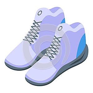 Sport shoes icon, isometric style