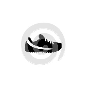 Sport shoes icon and simple flat symbol for web site, mobile, logo, app, UI