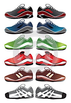 Sport shoes illustration