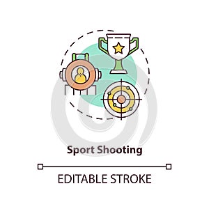 Sport shooting concept icon