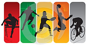 Sport silhouettes