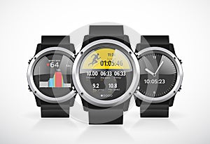 Sport smartwatch for runners - mobile application