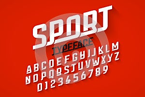 Sport style font