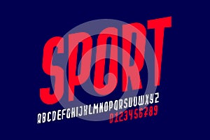 Sport style font design