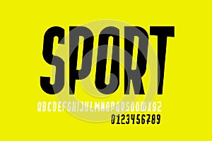 Sport style font design