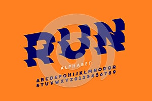 Sport style font