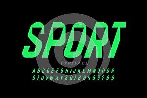 Sport style font photo