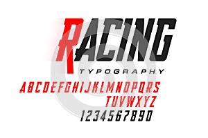 Sport style modern font