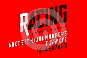 Sport style modern font