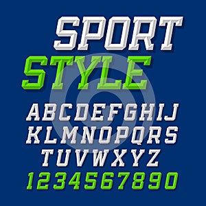 Sport style typeface