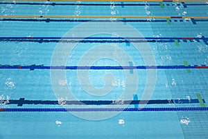 Sport swimming pool inside building