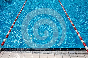 Sport swimming pool water surface nobody in water