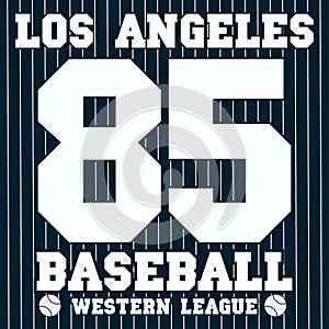 Sport t-shirt graphics design, Los Angeles sportswear typography emblems, Creative design print stamps, Vector