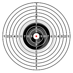 Sport target vector shooting photo