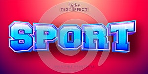 Sport text, sport style editable text effect