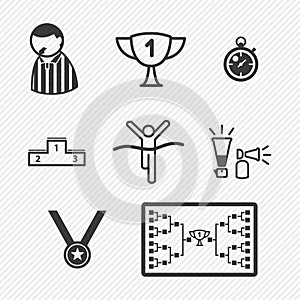 Sport Tournament icons vector illustration