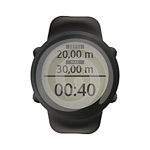 Sport watch for diving. Dive computer
