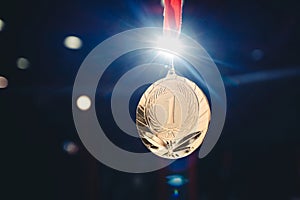 Sport winner gold medal first place