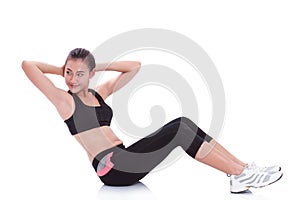 Sport woman stretching exercise.