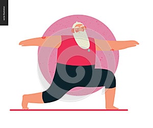 Sporting Santa - yoga