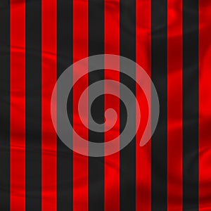 Bright sportive flag of red and black stripes photo