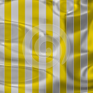 Sportive flag of golden and white stripes photo