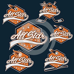 sports all star crests photo