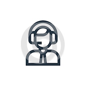 sports announcer vector icon. sports announcer editable stroke. sports announcer linear symbol for use on web and mobile apps,