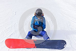 Sports background snowboard