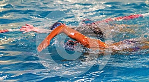 Sports background for splash topics - Sport swimming in the pool