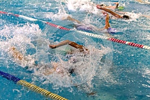 Sports background for splash topics - Sport swimming in the pool