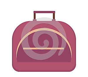 Sports bag icon flat style. Gym isolated on white background. Vector illustration