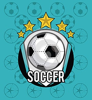 Sports balls equipment vibrant card background