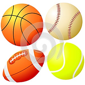 Sports Balls - Vector