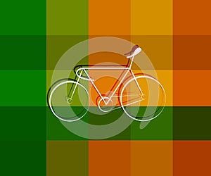 Sports Bicycle symbol design on texture background