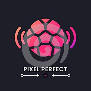 Sports broadcast pink solid gradient desktop icon on black