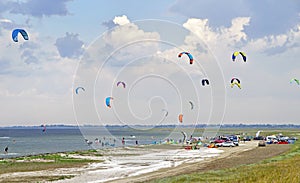 Sports camp for people who go kitesurfing and windsurfing