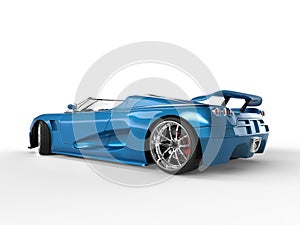 Sports car - blue metallic paint