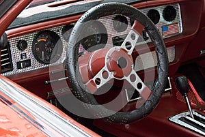 Sports car dashboard