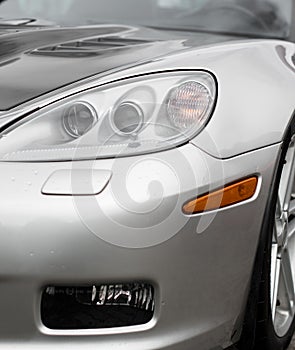 Sports car headlight.