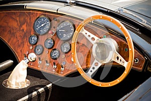 Sports car interior