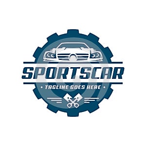 Sports Car Logo template or icon